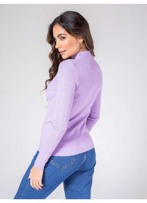 Susie Modas - Blusa Gola Média Feminina Roxo 2