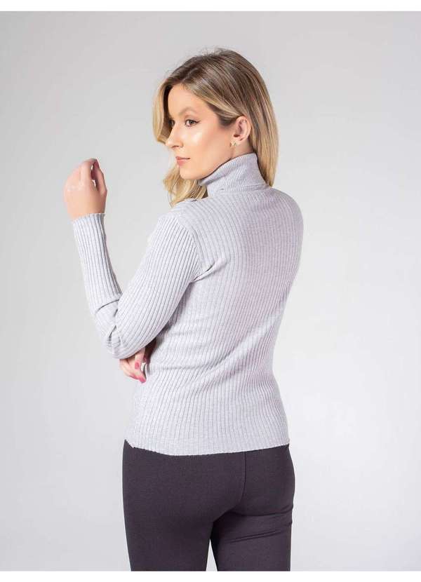 Susie Modas - Blusa Modal Cacharrel Feminina Cinza 2