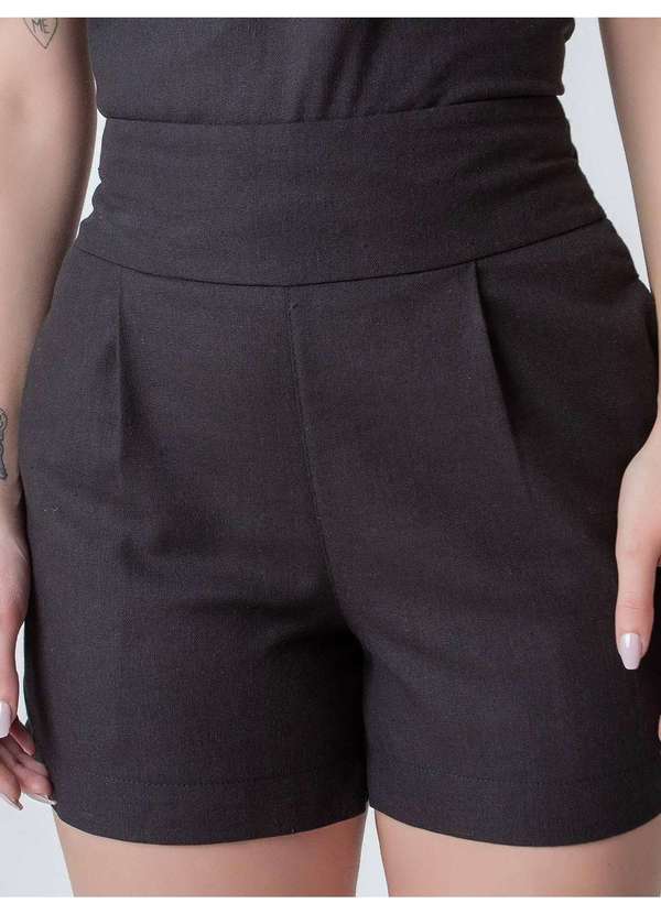 Susie Modas - Conjunto Blusa e Short Feminino Preto 4