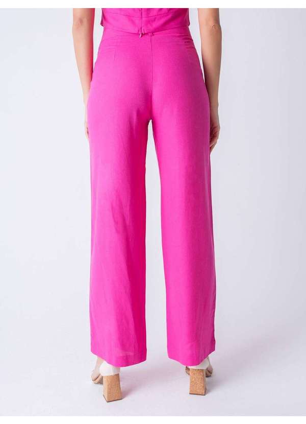 Susie Modas - Conjunto Cropped e Pantalona Feminino Rosa 6