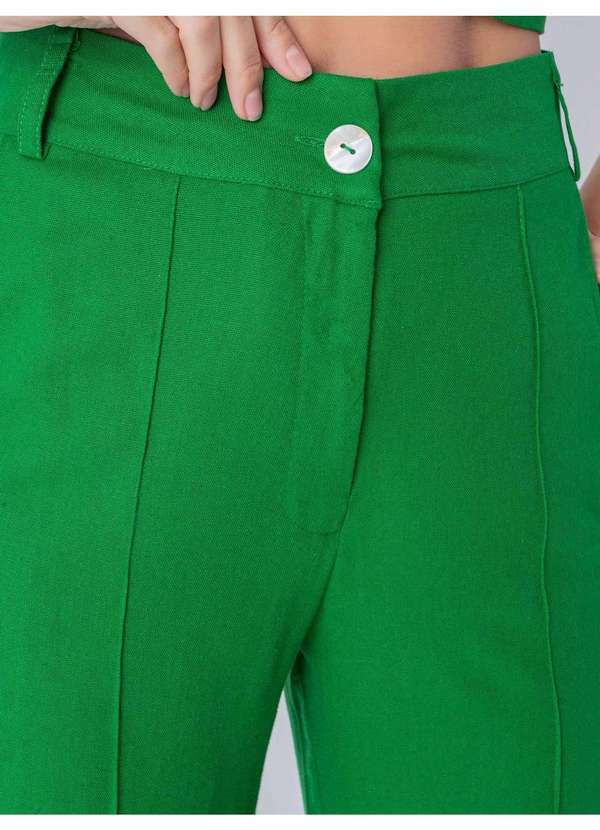 Susie Modas - Conjunto Cropped e Pantalona Feminino Verde 5