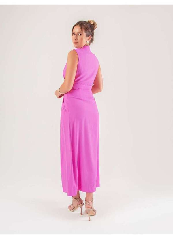 Susie Modas - Conjunto Cropped e Saia Viscose Feminino Rosa 2