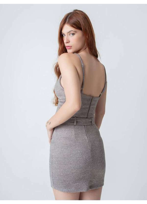 Susie Modas - Conjunto Texturizado Feminino Cinza 2