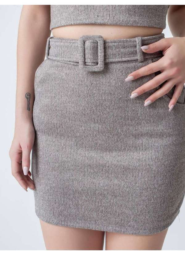 Susie Modas - Conjunto Texturizado Feminino Cinza 4