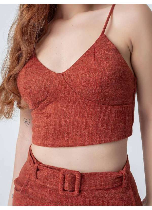 Susie Modas - Conjunto Texturizado Feminino Laranja 3