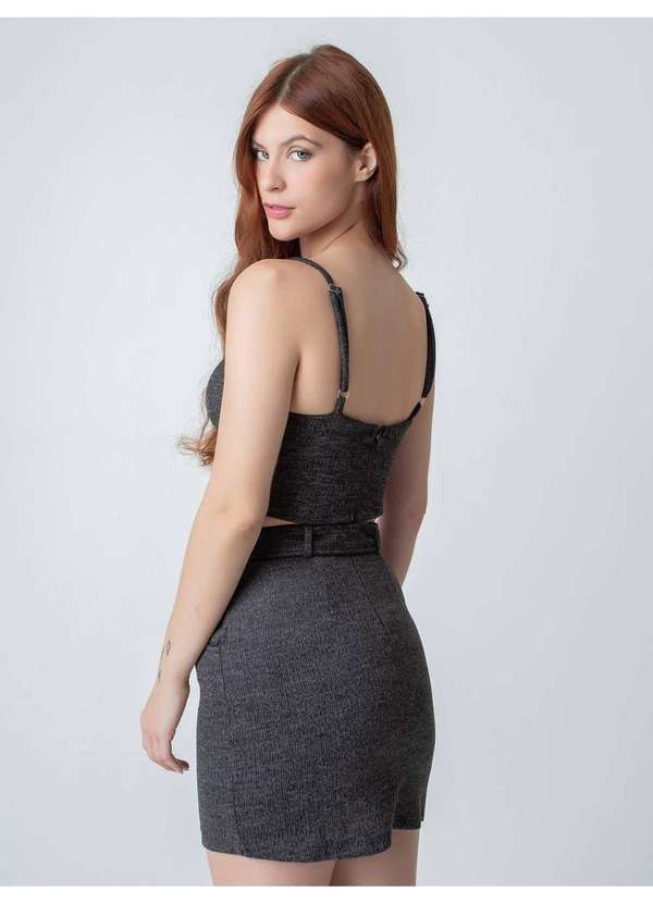 Susie Modas - Conjunto Texturizado Feminino Preto 2