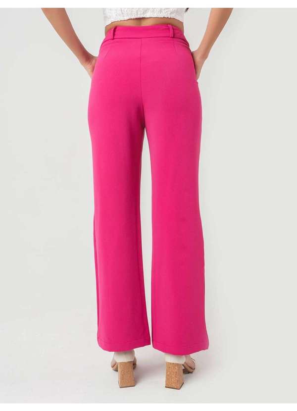 Susie Modas - Calça Reta Feminina Rosa 2