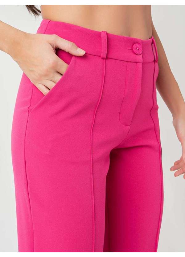 Susie Modas - Calça Reta Feminina Rosa 3