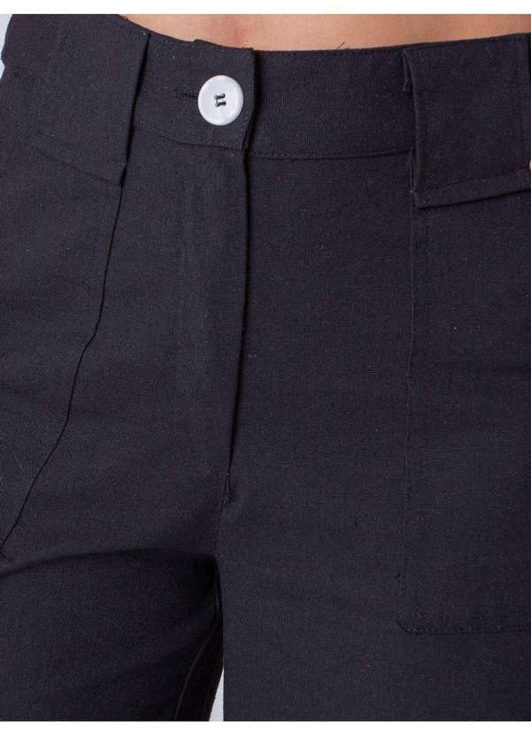 Susie Modas - Calça Wide Leg Feminina Preto 3