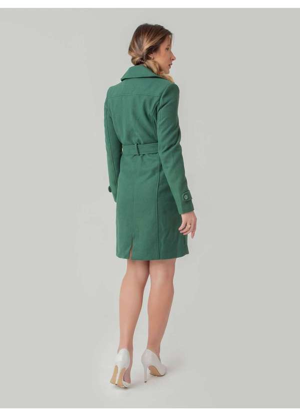 Susie Modas - Casaco Alongado Martingale Feminino Verde 2