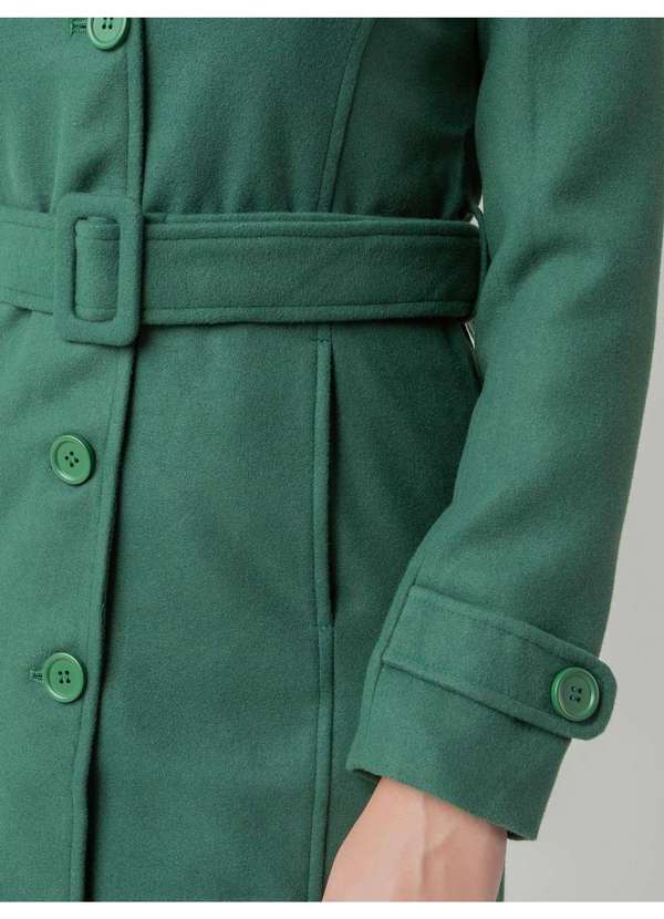 Susie Modas - Casaco Alongado Martingale Feminino Verde 3