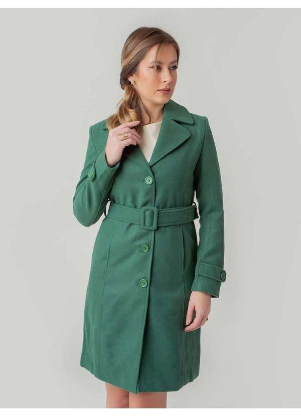 Susie Modas - Casaco Alongado Martingale Feminino Verde 5