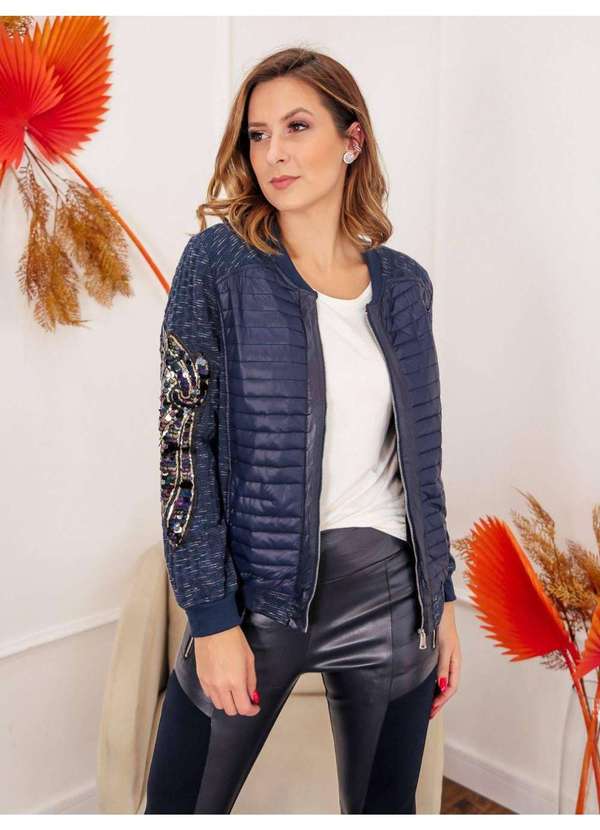 Susie Modas - Jaqueta Bomber Feminina Azul 3