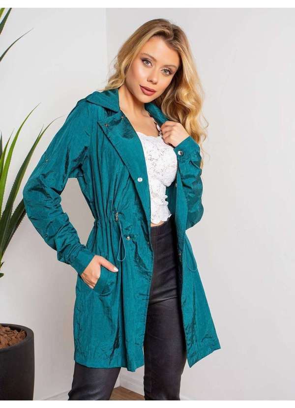 Susie Modas - Jaqueta Parka Feminino Azul