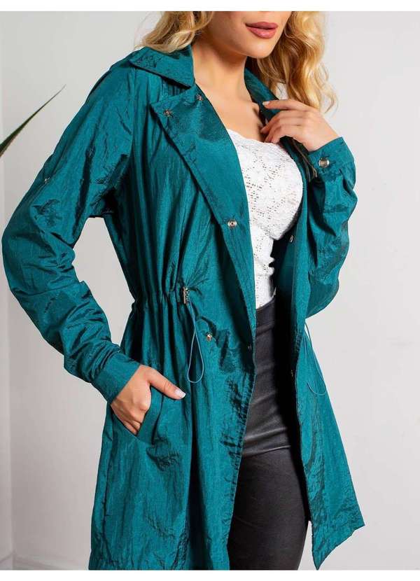 Susie Modas - Jaqueta Parka Feminino Azul 3