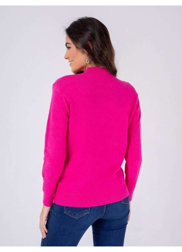 Susie Modas - Tricot Gola Alta Feminino Rosa 2