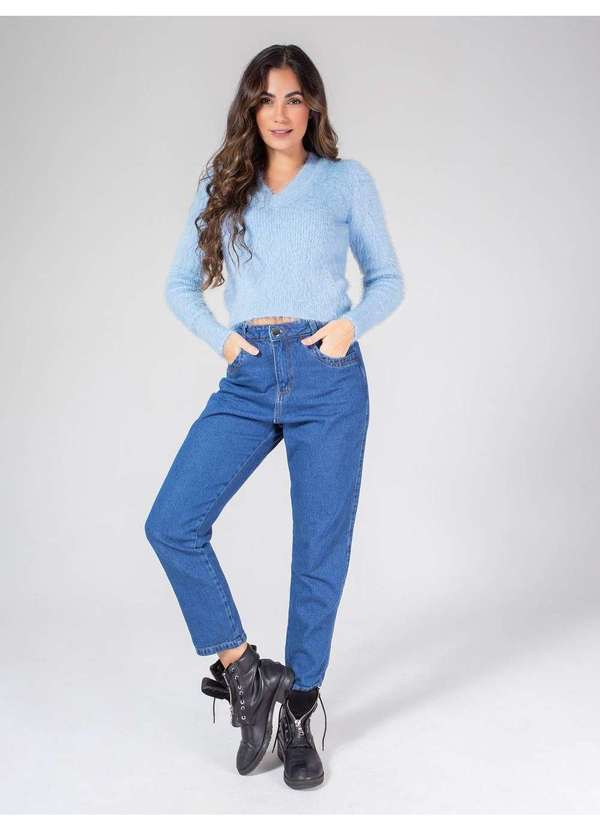 Susie Modas - Tricot Pelinho Feminino Azul