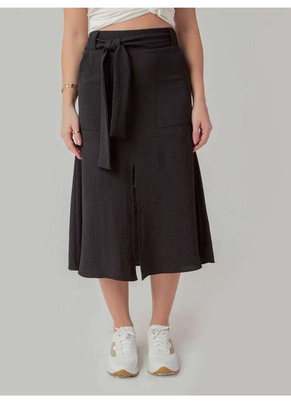 Susie Modas - Saia Susie Midi Crepe Heavy Flow Feminino San24666