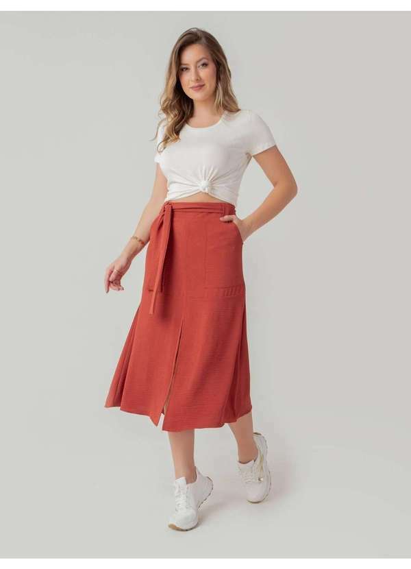 Susie Modas - Saia Susie Midi Crepe Heavy Flow Feminino San24666 4