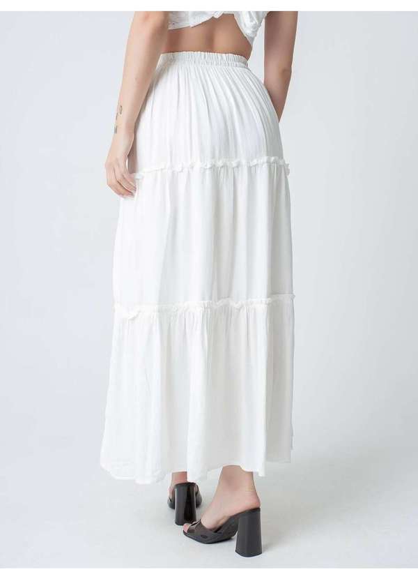Susie Modas - Saia Três Marias Feminina Branco 2