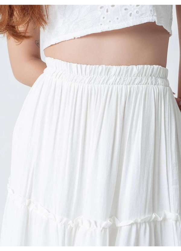 Susie Modas - Saia Três Marias Feminina Branco 3
