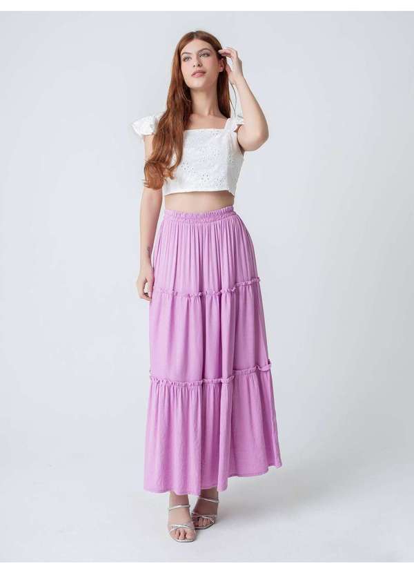 Susie Modas - Saia Três Marias Feminina Roxo 4
