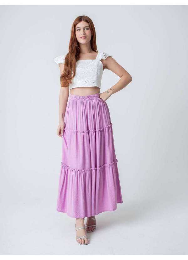 Susie Modas - Saia Três Marias Feminina Roxo 5