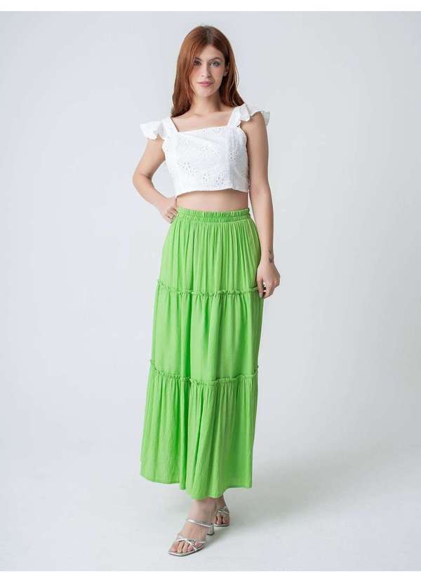 Susie Modas - Saia Três Marias Feminina Verde 4