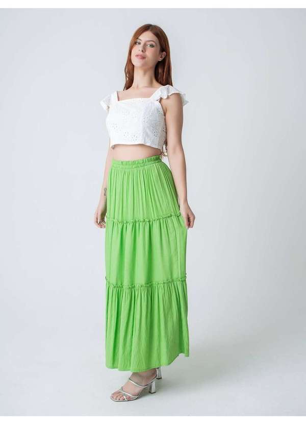 Susie Modas - Saia Três Marias Feminina Verde 5