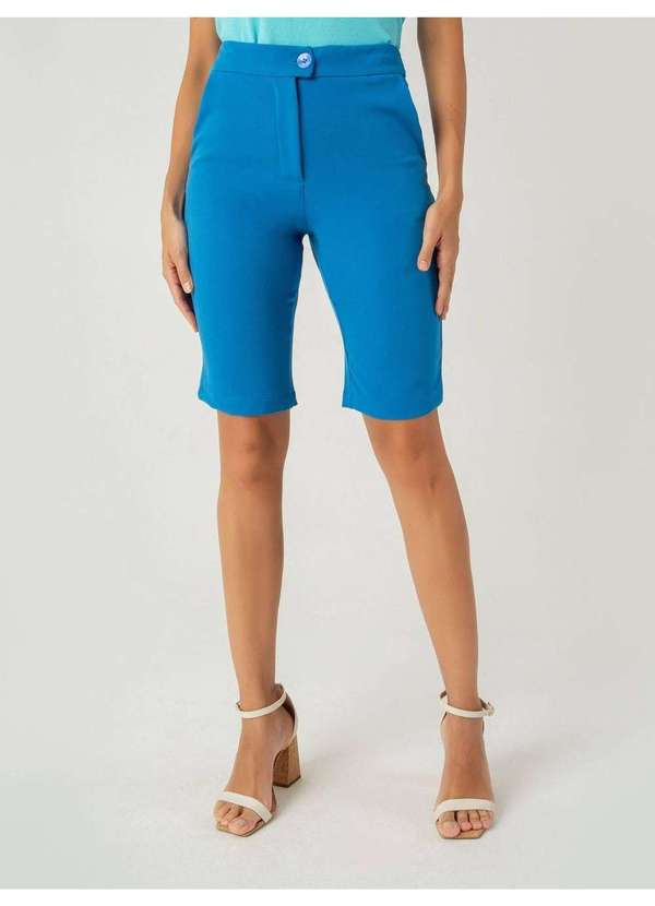 Susie Modas - Bermuda Casual Feminino Azul