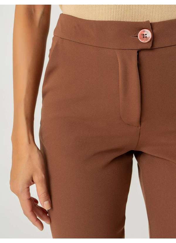 Susie Modas - Bermuda Casual Feminino Marrom 3