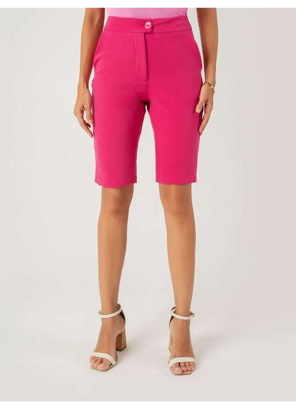 Susie Modas - Bermuda Casual Feminino Rosa