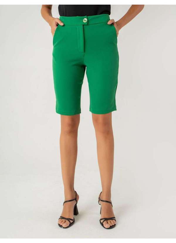 Susie Modas - Bermuda Casual Feminino Verde