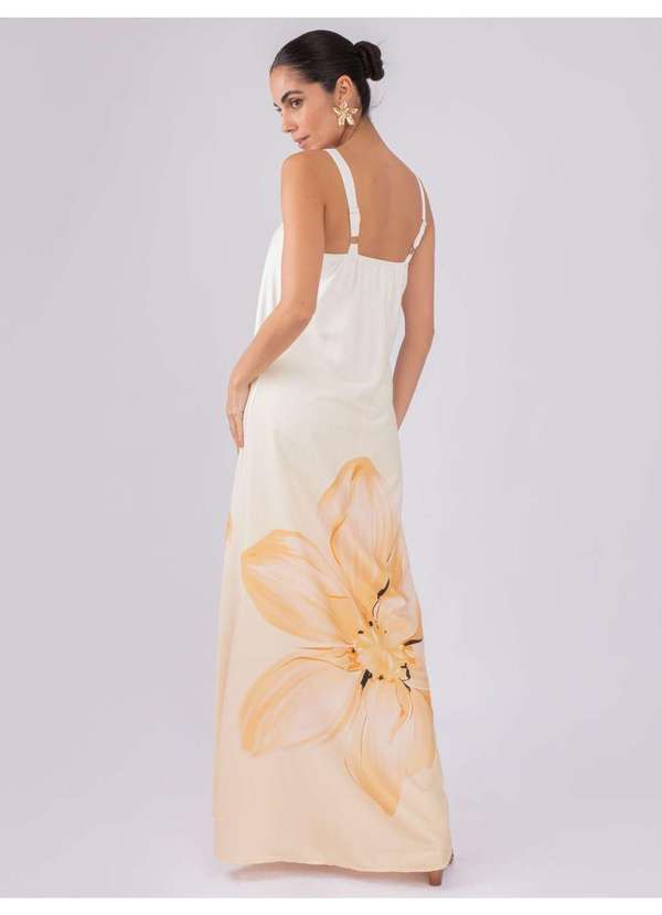 Susie Modas - Vestido Longo Floral Bege 2
