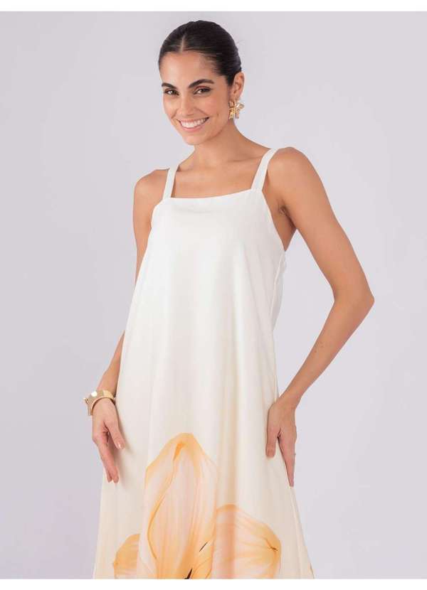 Susie Modas - Vestido Longo Floral Bege 4