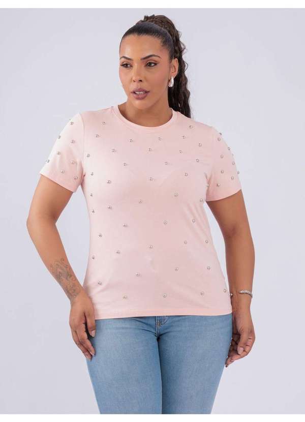 Susie Modas - Blusa Detalhe Metalico Rosa 4
