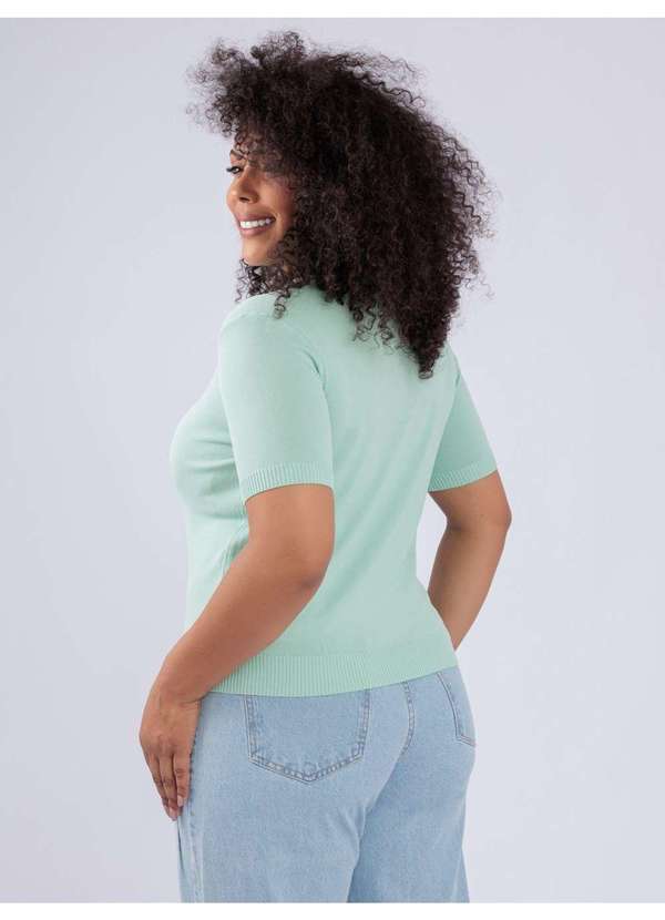 Susie Modas - Blusa Modal Gola Polo Verde 2