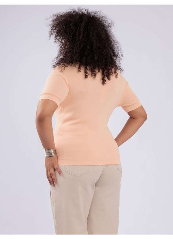 Susie Modas - Blusa Modal Manga Curta Laranja 2