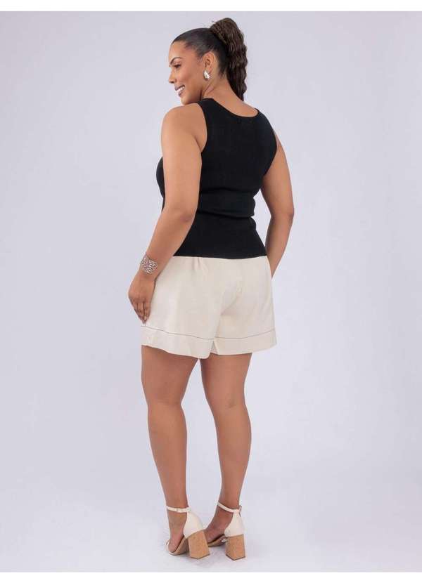 Susie Modas - Blusa Modal Regata Preto 5