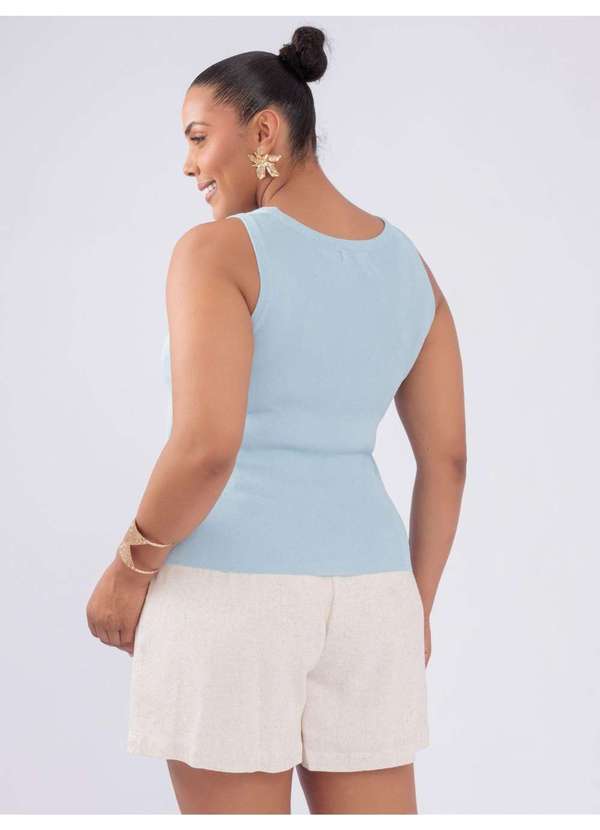 Susie Modas - Blusa Modal Regata Azul 2