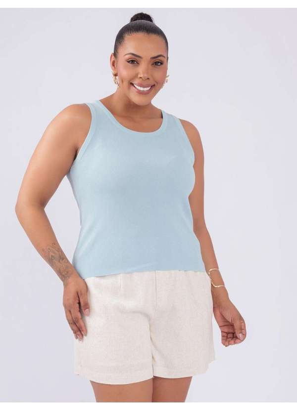 Susie Modas - Blusa Modal Regata Azul 3