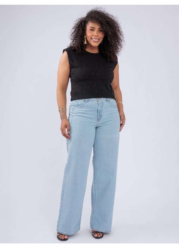 Susie Modas - T-Shirt Strass Ombreira Branco 5