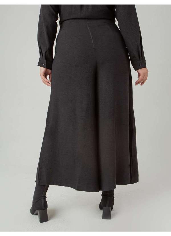 Susie Modas - Calça Pantalona Crepe Heavy Flow Feminino Preto 2