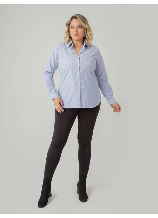 Susie Modas - Camisa Oversized Listrada Feminino Roxo 5