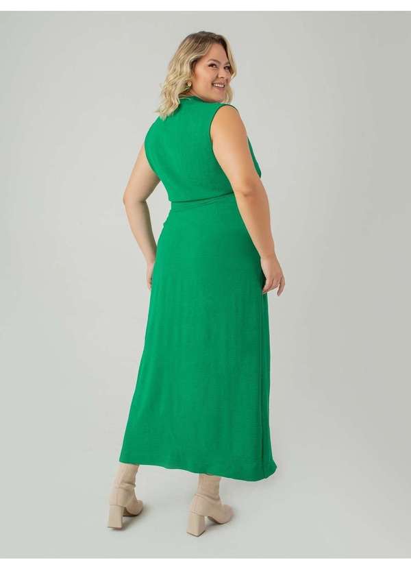Susie Modas - Conjunto Cropped e Saia em Crepe Feminino Verde 2