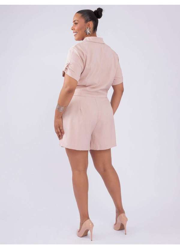 Susie Modas - Conjunto Camisa Shorts Strass Rosa 2