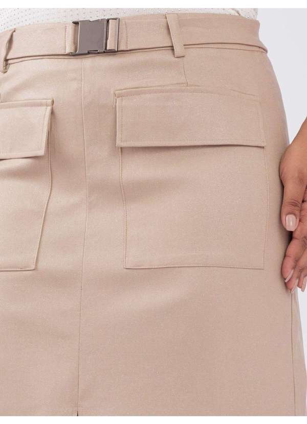 Susie Modas - Saia Glitter Resinada Longa Branco 3