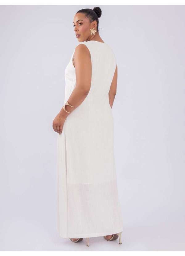 Susie Modas - Vestido Decote V Branco 3