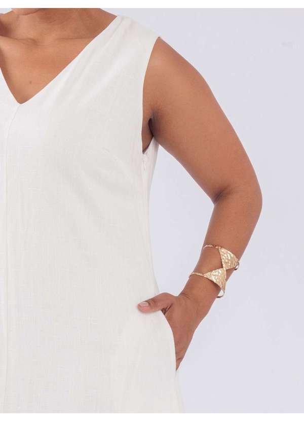 Susie Modas - Vestido Decote V Branco 2