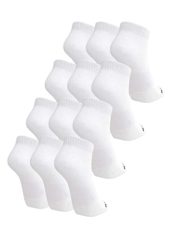 Polo Wear - Kit 3 pares de Meias Femininas Cano Curto Polo Wear Branco Branco